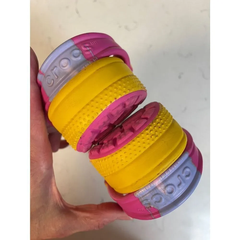 Crocs Kids' Classic Ombre Clog Sandals Size Junior 2 - Color Juice / Multi
